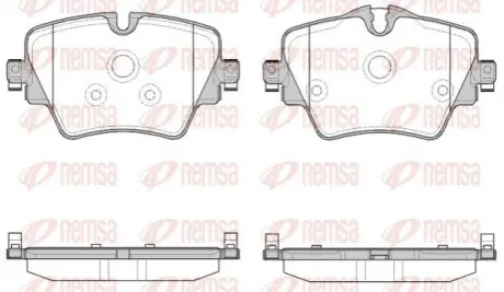 BMW Колодки гальмівні передні 1 F40,2,3 G20,4,5 G30,X1 F48,X2,X3 G01,X4 REMSA 1625.08 Купити в Україні
