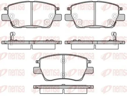 Фото Колодки гальмівні дискові REMSA (1630.12) зображення 1