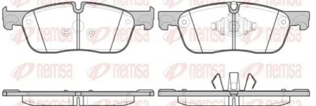 Колодки гальмівні (передні) Land Rover Range Rover Velar 2.0/3.0 17- (ATE) REMSA 1633.10 Купити в Україні