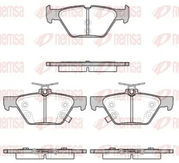 Колодки гальмівні (задні) Subaru Impreza/Outback/Legacy 14 REMSA 1638.02 Купити в Україні
