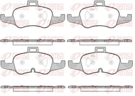 AUDI Гальмівні колодки передн. TT (FV3, FVP) 1.8 TFSI 15-18 REMSA 1653.00 Купити в Україні