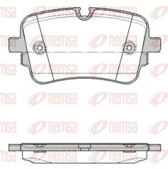 Колодки гальмівні (задні) Audi A6/A7/A8/Q7/Q8/VW Touareg 18- (TRW) REMSA 166810 Купити в Україні