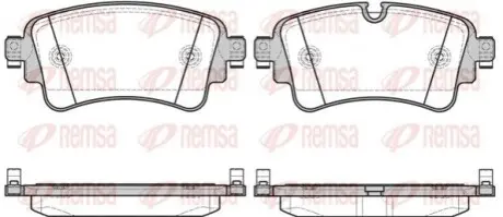Гальмівнi колодки дисковi зад. AUDI A4, A4 ALLROAD, A5, Q5, Q7 1.4-3.0DH 01.15 REMSA 1669.08 Купити в Україні