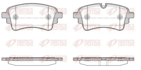 Колодки гальмівні (задні) Audi A4/A6/Q5/Q7/VW Touareg 1.4 TFSI/2.0/3.0 TDI 15- замінено на 0986460174 REMSA 166910