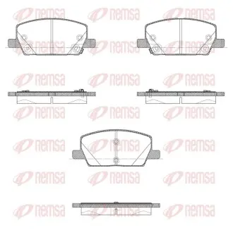 Фото Колодки тормозные дисковые REMSA (1670.02) изображение 1