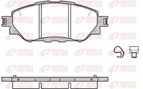 Колодки гальмівні REMSA 167104 Купити в Україні