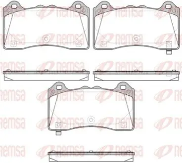 FORD Гальм. колодки передн. FOCUS III 2.3 RS AWD 15-17 REMSA 1736.02 Купити в Україні