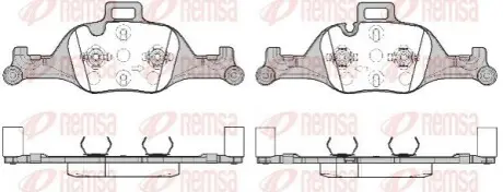Колодки гальмівні (передні) BMW 3 (G20-21/G80-81)/X3-X6 18-/5 (G30/G31/F90)/6 (G32)/7 (G11/G12) 15 REMSA 174000 Купити в Україні