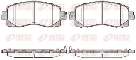 SUBARU гальмівні колодки передн FORESTER 18-, IMPREZA 16-, XV 17 REMSA 1741.04 Купити в Україні