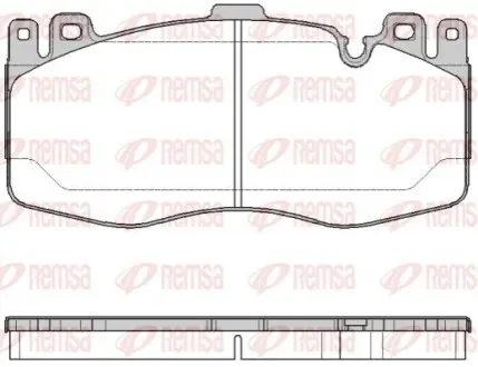 BMW колодки гальм. передн. F10 (M5) -16 REMSA 1742.00 Купити в Україні