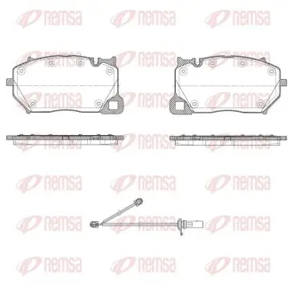Колодки гальмівні (передні) Audi A6/A7/A8/Q8 17-/Q7 15-/VW Touareg 17 REMSA 1743.00 Купити в Україні