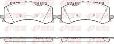 Колодки гальмівні (передні) Audi A6/A7/A8/Q7/Q8/VW Touareg 17 REMSA 1744.00 Купити в Україні