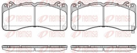 FORD USA Колодки гальмівні передні MUSTANG Convertible 2.3 EcoBoost 15- REMSA 1749.02 (фото 1)