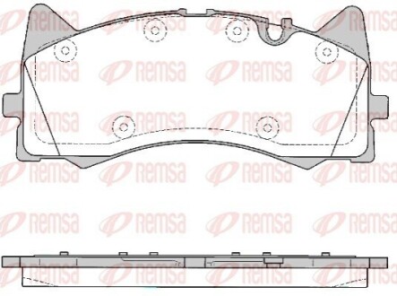 DB Гальмівні колодки передн. C-CLASS (W205) AMG C 63 S (205.087) 14-21 REMSA 1781.00