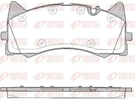 DB Гальмівні колодки передн. C-CLASS (W205) AMG C 63 S (205.087) 14-21 REMSA 1781.00 Купити в Україні