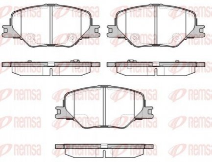 Колодки тормозов. передняя. OPEL Insignia B REMSA 1795.02 (фото 1)