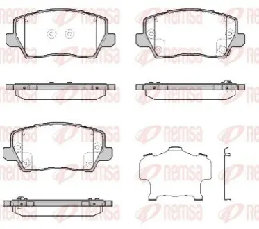 Гальм. колод. передн. KIA Picanto 17 REMSA 1803.02 Купити в Україні