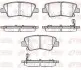 KIA гальмівні колодки задн.Carens,Ceed,Soul,Hyundai i10,20,30,40,Tucson REMSA (1807.02) изображение 1