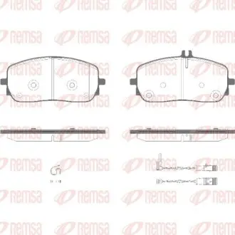 Фото DB колодки гальм. передні A-Class 18- REMSA (1826.02) зображення 1