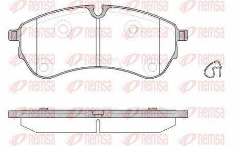 Колодки гальмівні (передні/задні) VW Crafter/MAN TGE 2.0TDI 16- (CBI) Q+ (163.6x67x21.1) REMSA 183000 (фото 1)