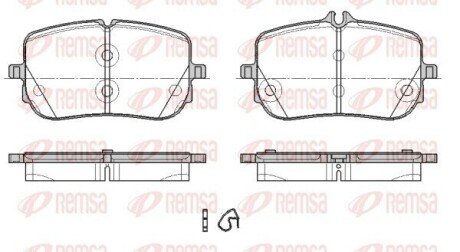 DB Гальм. колодки передн. A-CLASS (W177) A 220 (177.044) 18- REMSA 1835.00 (фото 1)