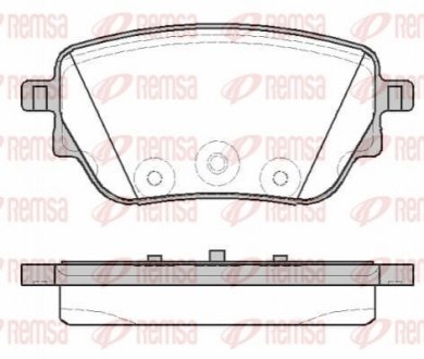 Тормозные колодки (задние) MB A-class (W177)/B-class (W247) 18-/GLA-class (C118) 19- (TRW) Q+ REMSA 183800 (фото 1)