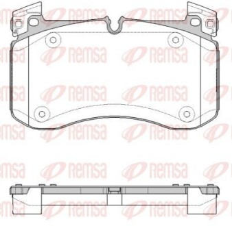 Тормозные колодки (передние) MB GLE (V167/X167)/G-class (W463) 18- (Brembo) Q+ REMSA 184000 (фото 1)