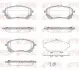 Тормозные колодки (передние) Toyota Corolla 1.6VVTi/1.8VVTi Hybrid 19- REMSA (185802) изображение 1