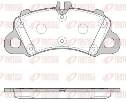 Колодки гальмівні (передні) Porsche Cayenne/Cayenne Coupe 17- (Brembo) REMSA 186200 Купити в Україні
