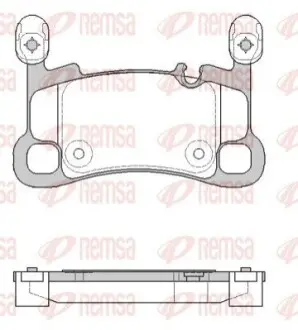 Колодки гальмівні (задні) Porsche Cayenne 17- (Brembo) Q+ REMSA 186400 Купити в Україні