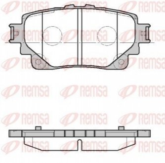 Тормозные колодки (задние) Toyota Rav4 18-/Highlander 19- (с датчиком) REMSA 187200 (фото 1)