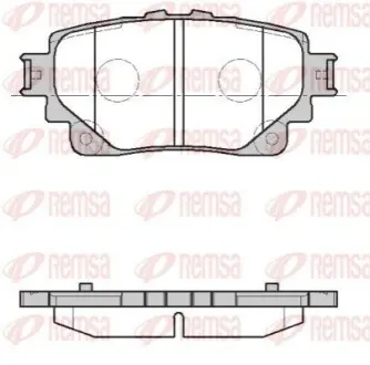 Тормозные колодки (задние) Toyota Rav4 18-/Highlander 19- (с датчиком) REMSA 187200 Купить в Украине