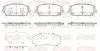 Колодки гальмівні (передні) Hyundai Santa Fe 2.0/2.4 18 REMSA (188002) зображення 1