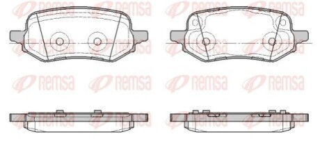 KIA Гальмівні колодки передн. SOUL III 1.6 19-, E-SOUL 19- REMSA 1886.00