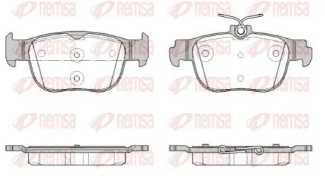 Колодки гальмівні (задні) Audi A3/Seat Leon/Skoda Octavia/VW Golf VIII 19-/Caddy 20 REMSA 1897.00 Купити в Україні