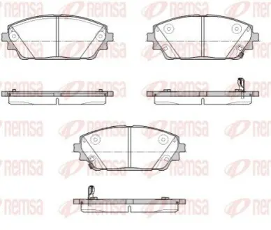 Колодки гальмівні (передні) Mazda 3 18 REMSA 190002 Купити в Україні
