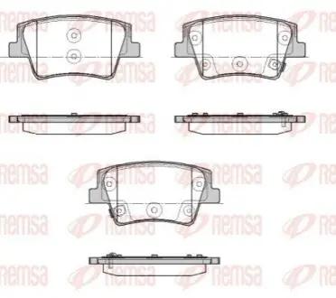 HYUNDAI Колодки гальмівні задні SANTA FE IV 2.0 CRDi AWD 18 REMSA 1935.02 Купити в Україні