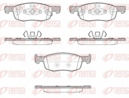 Колодки гальмівні дискові (комплект 4 шт.).)) REMSA 1939.02 (фото 1)