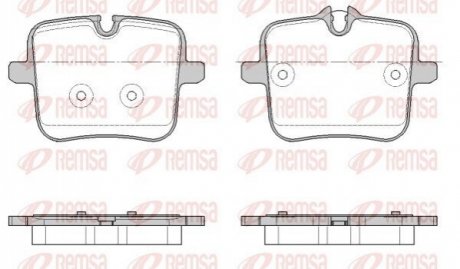 Тормозные колодки (задние) BMW 5 (G30/F90)/7 (G11/G12)/8 (G15/F92)/X5 (G05)/X6 (G06)/X7 (G07) 17- REMSA 195400