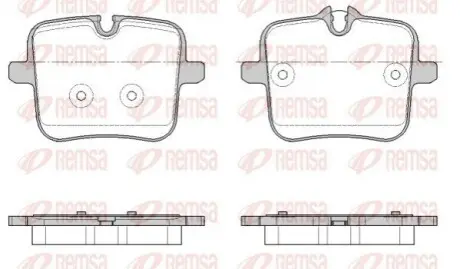 Тормозные колодки (задние) BMW 5 (G30/F90)/7 (G11/G12)/8 (G15/F92)/X5 (G05)/X6 (G06)/X7 (G07) 17- REMSA 195400