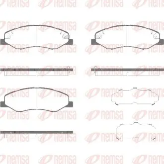 Колодки гальмівні (передні) Hyundai i30 11-/Kia Cee'd 12-18 REMSA 1977.02