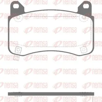 Тормозные колодки (передние) Tesla Model 3 17-/ Model Y 19- (Brembo) Q+ REMSA 199204