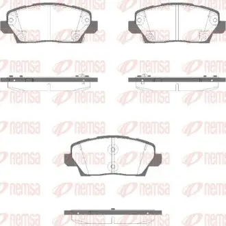 HYUNDAI Тормозные колодки передние PICANTO III 1.0 REMSA 1995.02 Купить в Украине
