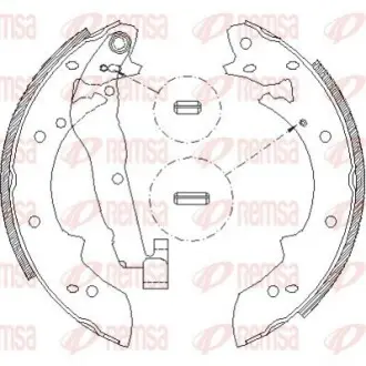 PEUGEOT Колодки гальмівні барабанні 228,6X42 305 78-,405 88 REMSA 4027.01 Купити в Україні