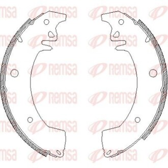 Колодки гальмівні барабанні REMSA 4078.00