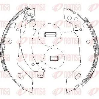CITROEN Тормозов. колодки задн. XSARA (N1) 1.8 i 97-00, PEUGEOT REMSA 4095.00