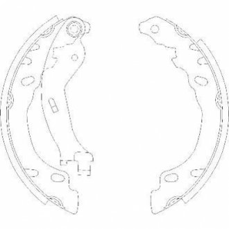 Колодки тормозные барабанные REMSA 4158.00