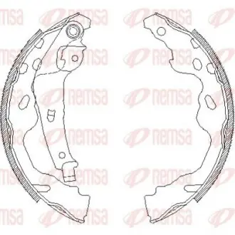 Тормозные колодки.) REMSA 418700