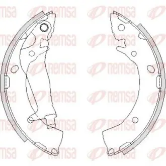 Колодки гальмівні барабанні задн. HYUNDAI Getz 02 REMSA 420300