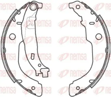 Колодки тормозные барабанные REMSA 4212.00